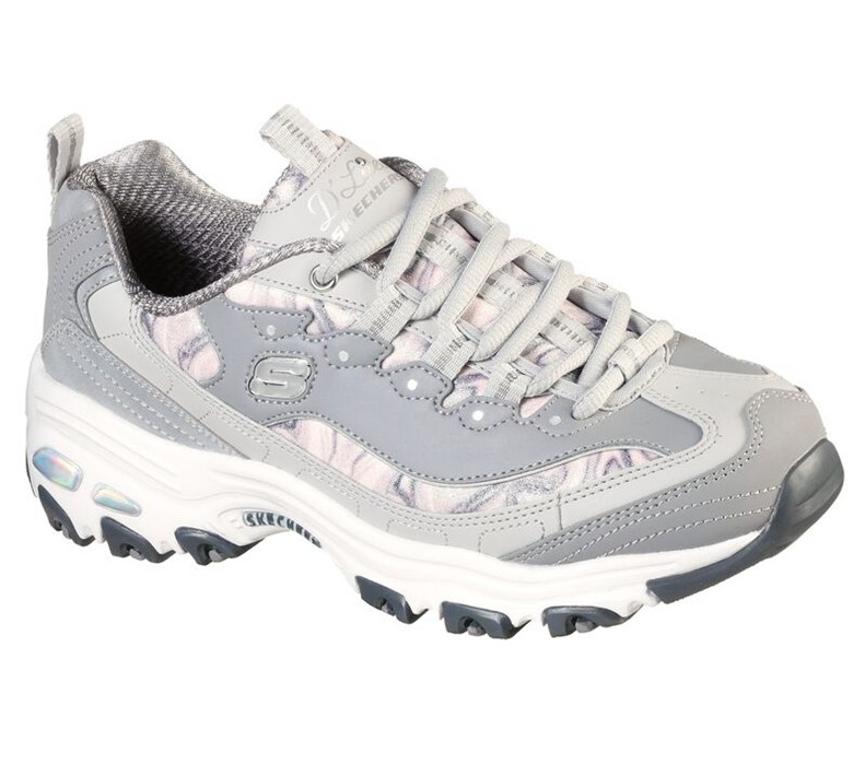 Skechers Dam Grå Snörskor - D'lites - Cotton Candy - Sverige (IKYMJ-5120)